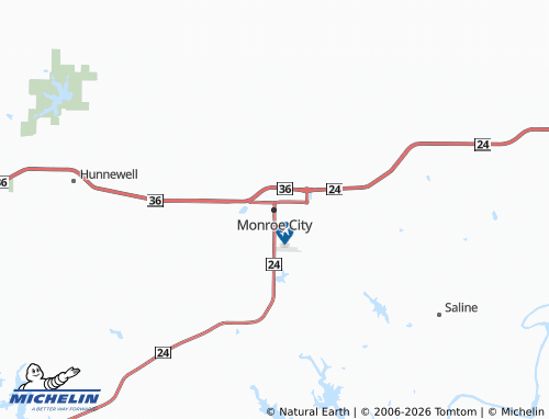Mapa MICHELIN Monroe City - ViaMichelin