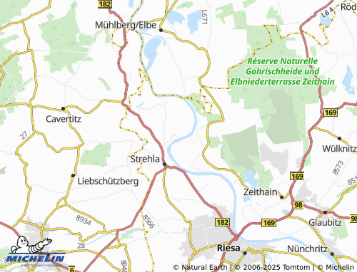 Carte MICHELIN Trebnitz - ViaMichelin