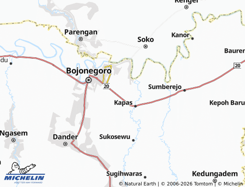 MICHELIN Klampok map - ViaMichelin