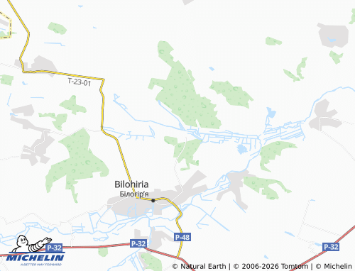 MICHELIN Trostianka map - ViaMichelin