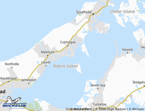 Mapa MICHELIN New Suffolk - ViaMichelin