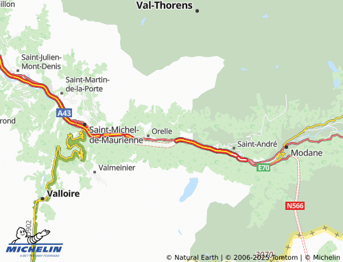 MICHELIN Bonvillard map - ViaMichelin