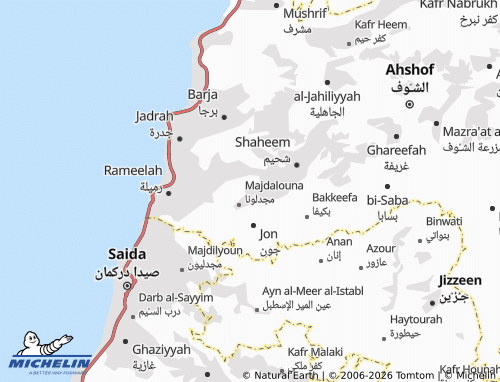 Mapa MICHELIN Mughayriyyah - ViaMichelin