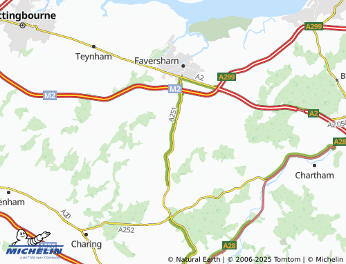 MICHELIN Sheldwich map - ViaMichelin