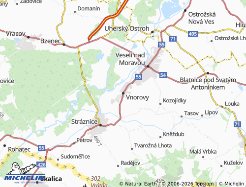 MICHELIN Vnorovy map - ViaMichelin