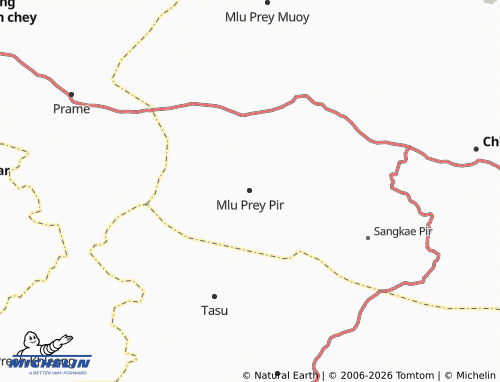 Mappa MICHELIN Mlu Prey Pir - ViaMichelin
