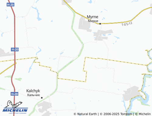 MICHELIN Malovodne map - ViaMichelin