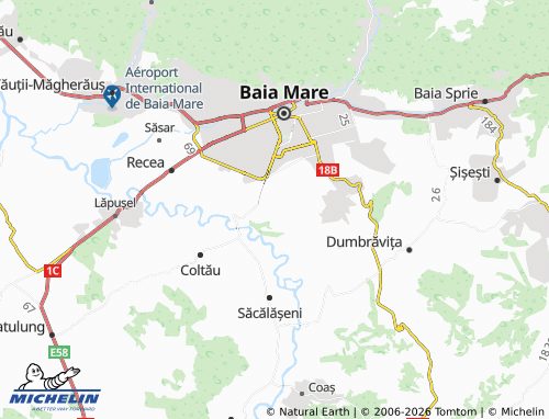 MICHELIN Satu Nou De Jos map - ViaMichelin