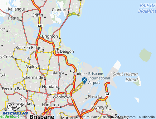 MICHELIN-Landkarte Nudgee Beach - ViaMichelin