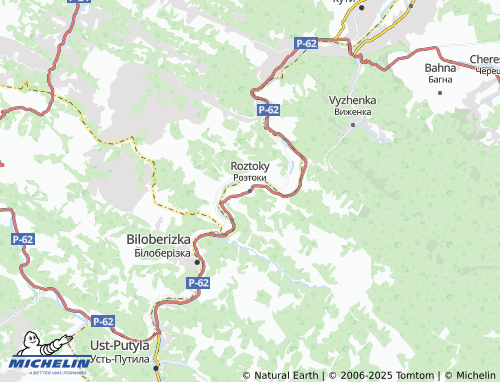 MICHELIN Roztoky map - ViaMichelin