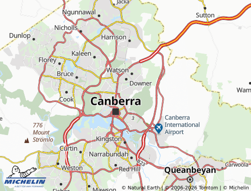 MICHELIN Ainslie map - ViaMichelin
