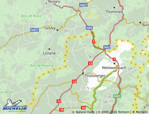 MICHELIN Basbellain map - ViaMichelin