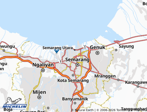 MICHELIN-Landkarte Purwosari - ViaMichelin