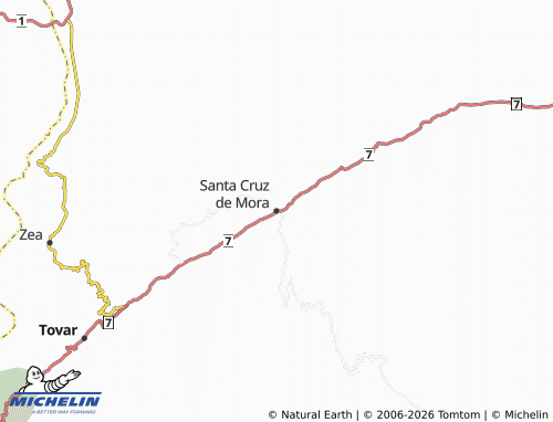 Mapa MICHELIN Santa Cruz de Mora - ViaMichelin