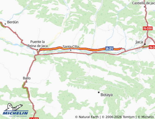 Mapa MICHELIN Binacua - ViaMichelin