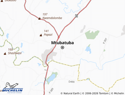 MICHELIN Mtubatuba map - ViaMichelin