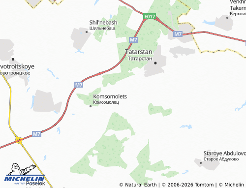 MICHELIN-Landkarte Urozhay SNT - ViaMichelin