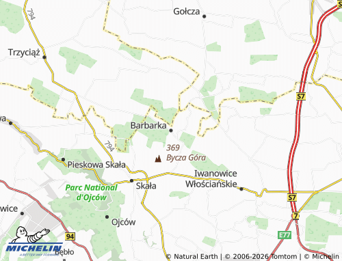 MICHELIN Barbarka map - ViaMichelin