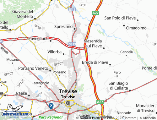Mappa MICHELIN Catena - ViaMichelin