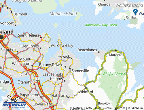 Mapa MICHELIN Mellons Bay - ViaMichelin