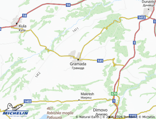 Mappa MICHELIN Gramada - ViaMichelin