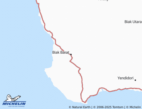 MICHELIN Biak Barat map - ViaMichelin