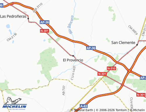 MICHELIN-Landkarte El Provencio - ViaMichelin