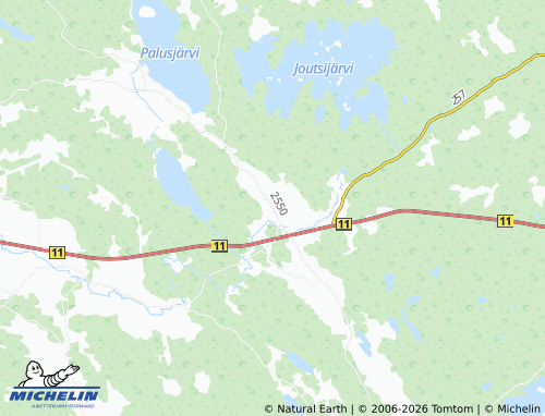 MICHELIN-Landkarte Kullaan kirkonkylä - ViaMichelin
