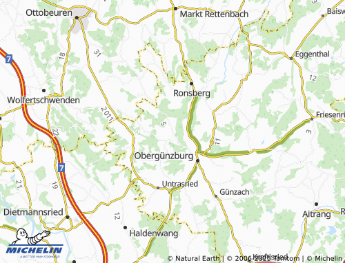 MICHELIN-Landkarte Freien - ViaMichelin