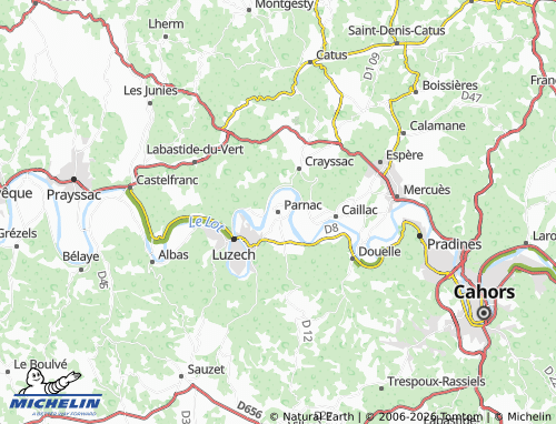 Mappa MICHELIN Parnac - ViaMichelin