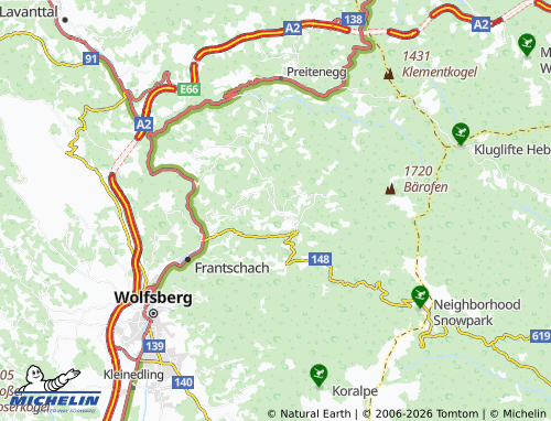 MICHELIN-Landkarte Kamp - ViaMichelin