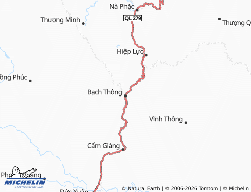 Mapa MICHELIN Bạch Thông - ViaMichelin