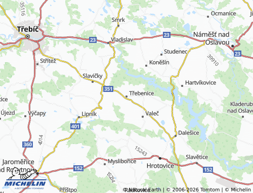 Mapa MICHELIN Třebenice - ViaMichelin