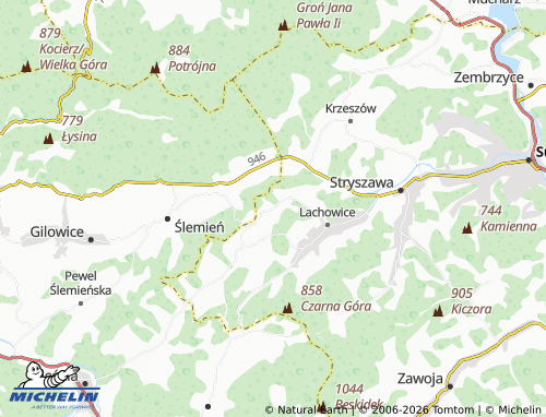 MICHELIN Kurów map - ViaMichelin