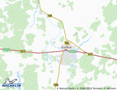 MICHELIN Ringuvėnai map - ViaMichelin
