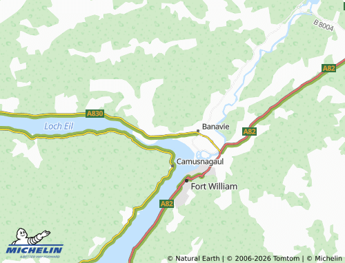 Carte MICHELIN Corpach - ViaMichelin