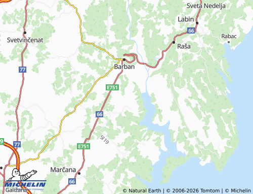 Kaart MICHELIN Hrboki - ViaMichelin
