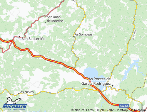 MICHELIN-Landkarte O Coto - ViaMichelin