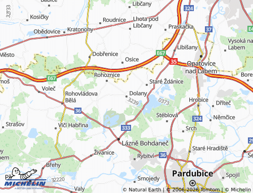Mapa MICHELIN Dolany - ViaMichelin