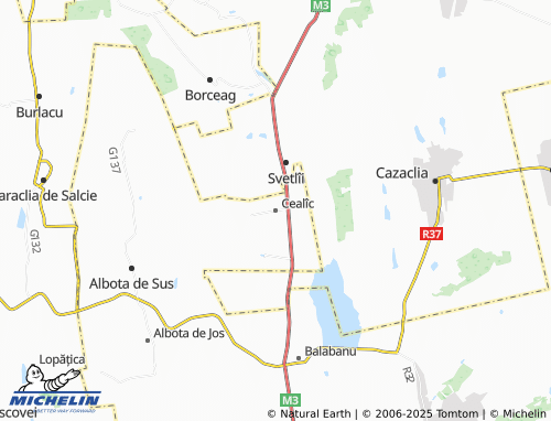 MICHELIN Cealîc map - ViaMichelin