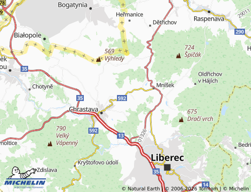 Mapa MICHELIN Nová Ves - ViaMichelin