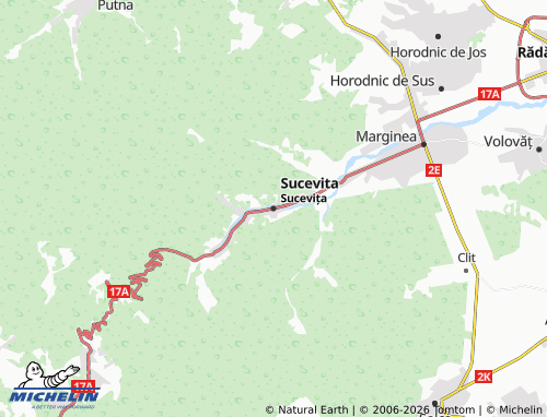 Mappa MICHELIN Sucevita - ViaMichelin