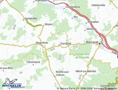 Mappa MICHELIN Domptail - ViaMichelin