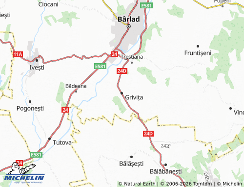 MICHELIN Grivița map - ViaMichelin