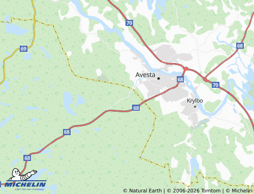 MICHELIN Bjurfors map - ViaMichelin
