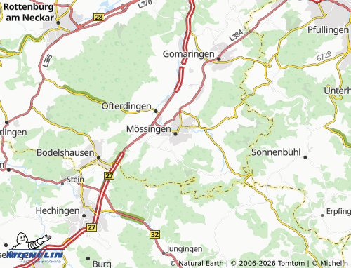 MICHELIN-Landkarte Mössingen - ViaMichelin