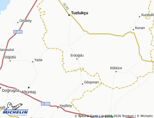 MICHELIN Erdoğdu map - ViaMichelin
