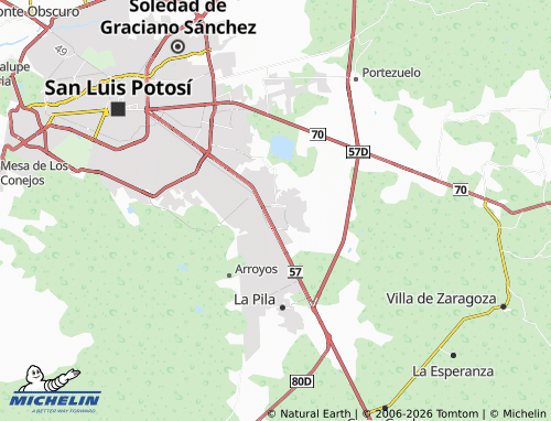 MICHELIN-Landkarte Aguilares - ViaMichelin