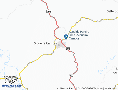 Mappa MICHELIN Siqueira Campos - ViaMichelin