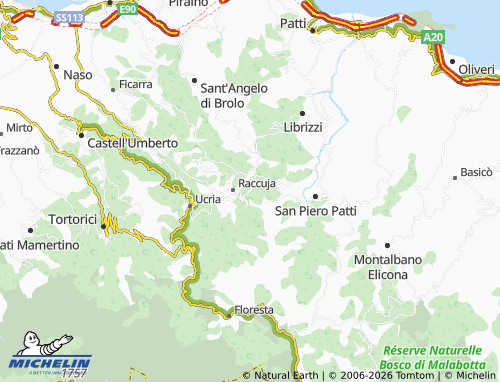 Carte MICHELIN Fondachello - ViaMichelin